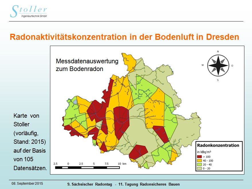Grafik Radonkarte Dresden 2
